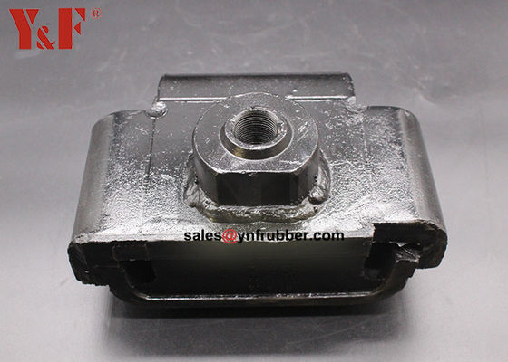 OEM Zwarte Flanged Rubber Mounts Leverancier Schokvermindering Uitstekend