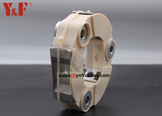 Sterk rubber flex koppeling gewricht cilindrische connector om twee assen te verbinden