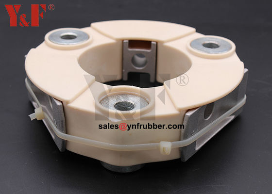 Sterk rubber flex koppeling gewricht cilindrische connector om twee assen te verbinden