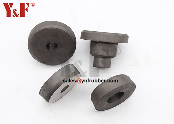 Zwarte rubber isolatie montage voeten schokbestendig EC210 motor rubber mount