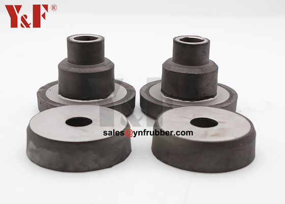 Zwarte rubber isolatie montage voeten schokbestendig EC210 motor rubber mount