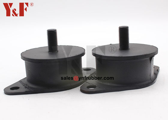 Industriële compactor rubber montage trillingsabsorptie Zwart